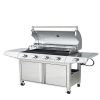 Propane Grill 4 Burner Barbecue Grill Stainless Steel Gas Grill