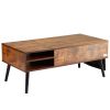 VEVOR Lift Top Coffee Table 39.4 in Rectangle Coffee Table for Living Room Brown