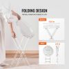 VEVOR Acrylic Folding Tray Table, Acrylic End Table with Folding X Leg, Clear Acrylic Side Table for Coffee, Drink, Food, Snack used in Living Room