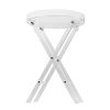 VEVOR Acrylic Folding Tray Table, Acrylic End Table with Folding X Leg, Clear Acrylic Side Table for Coffee, Drink, Food, Snack used in Living Room