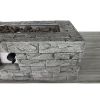 Fiber Reinforced Concrete Propane/Natural Gas Fire pit table(Cast Stone)