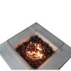 Concrete/Glass Propane/Natural Gas Fire Pit Table