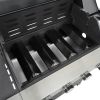 Propane Grill 4 Burner Barbecue Grill Stainless Steel Gas Grill with Side Burner, 46,500 BTU Outdoor Cooking, Patio, Garden Barbecue Grill