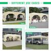 10'x20' Pop Up Canopy Tent with 6 Sidewalls, Ez Pop Up Outdoor Canopy for Parties, Waterproof Commercial Tent with 3 Adjustable Heights, Carry Bag