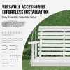 VEVOR Wooden Porch Swing 4.5 ft, Patio bench swing for Courtyard & Garden, Upgraded 880 lbs Strong Load Capacity