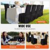 VEVOR Stretch Spandex Folding Chair Covers, Universal Fitted Chair Cover with Skirt, Removable Washable Protective Slipcovers, for Wedding, Holiday