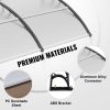 VEVOR Window Door Awning Canopy, 120" x 40" Door Canopy Exterior, UF50+ PC Sunshade Sheet Awnings, Outdoor Patio Awning Sun Shade, Transparent