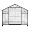 8' x 12' Outdoor greenhouse, heavy duty polycarbonate greenhouse, large walk-in greenhouse with double doors and two ventilation windows