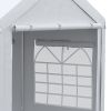 10' x 20' Party Tent and Carport, Height Adjustable Portable Garage, Outdoor Canopy Tent 8 Legs with Sidewalls for Car, Truck, Boat, Motorcycle, Bike