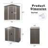 8ft x 4ft Outdoor Metal Storage Shed