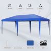Outsunny 10' x 19.2' Pop Up Canopy Tent, Heavy Duty Tent for Parties, Outdoor Instant Gazebo Sun Shade Shelter with Carry Bag for Catering, Events