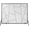 VEVOR Fireplace Screen Single Panel, Sturdy Iron Mesh Fireplace Screen, 35.6"(L) x28.4"(H) Spark Guard Cover, Simple Installation