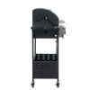 Propane Grill 4 Burner Barbecue Grill Stainless Steel Gas Grill with Side Burner, 46,500 BTU Outdoor Cooking, Patio, Garden Barbecue Grill