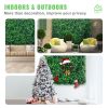 VEVOR Artificial Boxwood Panel UV 24pcs Boxwood Hedge Wall Panels Artificial Grass Backdrop Wall 20" X 20" 4 cm Green Grass Wall Fake Hedge for Decor