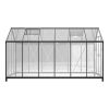 8' x 12' Outdoor greenhouse, heavy duty polycarbonate greenhouse, large walk-in greenhouse with double doors and two ventilation windows