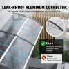 VEVOR Window Door Awning Canopy, 120" x 40" Door Canopy Exterior, UF50+ PC Sunshade Sheet Awnings, Outdoor Patio Awning Sun Shade, Transparent