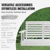 VEVOR Wooden Porch Swing 5 ft, Patio bench swing for Courtyard & Garden, Upgraded 880 lbs Strong Load Capacity
