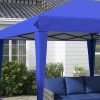 Outsunny 10' x 19.2' Pop Up Canopy Tent, Heavy Duty Tent for Parties, Outdoor Instant Gazebo Sun Shade Shelter with Carry Bag for Catering, Events