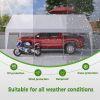 13x20 Heavy Duty Steel Carport Storage Canopy Garage Tent w/ Removable Sidewalls