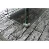 Concrete Propane/Natural Gas Fire Pit Table with Glass