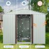 6ft x 5ft Outdoor Metal Storage Shed With window White