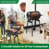 Charcoal Grill with Wheels for Outdoor Party Camping Picnic