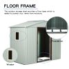 6ft x 5ft Outdoor Metal Storage Shed With window White
