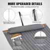 VEVOR Two Person Hammock with Stand Included Heavy Duty 480lb Capacity, Double Hammock with 12 FT Steel Stand and Portable Carrying Bag and Pillow